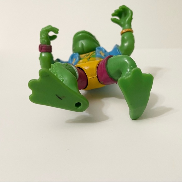 Vintage 1989 Teenage Mutant Ninja Turtles Genghis Frog Action Figure TMNT - Picture 14 of 16